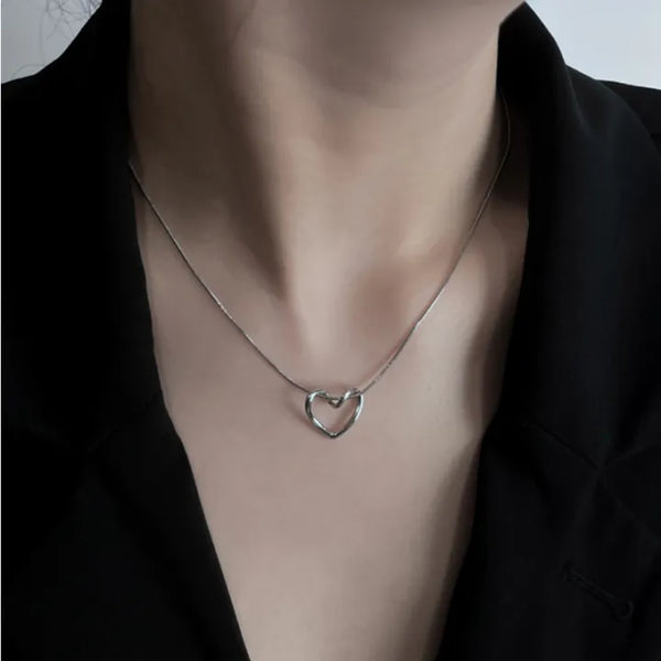 Cutout Heart Necklace