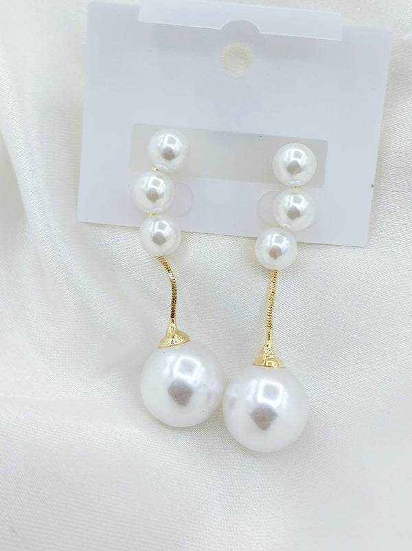 Antler Pearl Earring