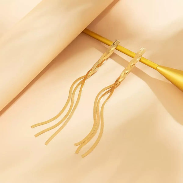 Beautiful long steel Earring