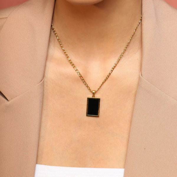 Black Signet Necklace